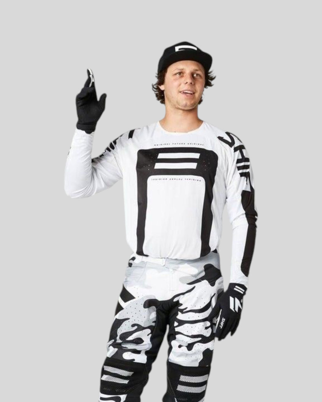 Jersey SHIFT White Label G.I FRO, Blanco/Negro