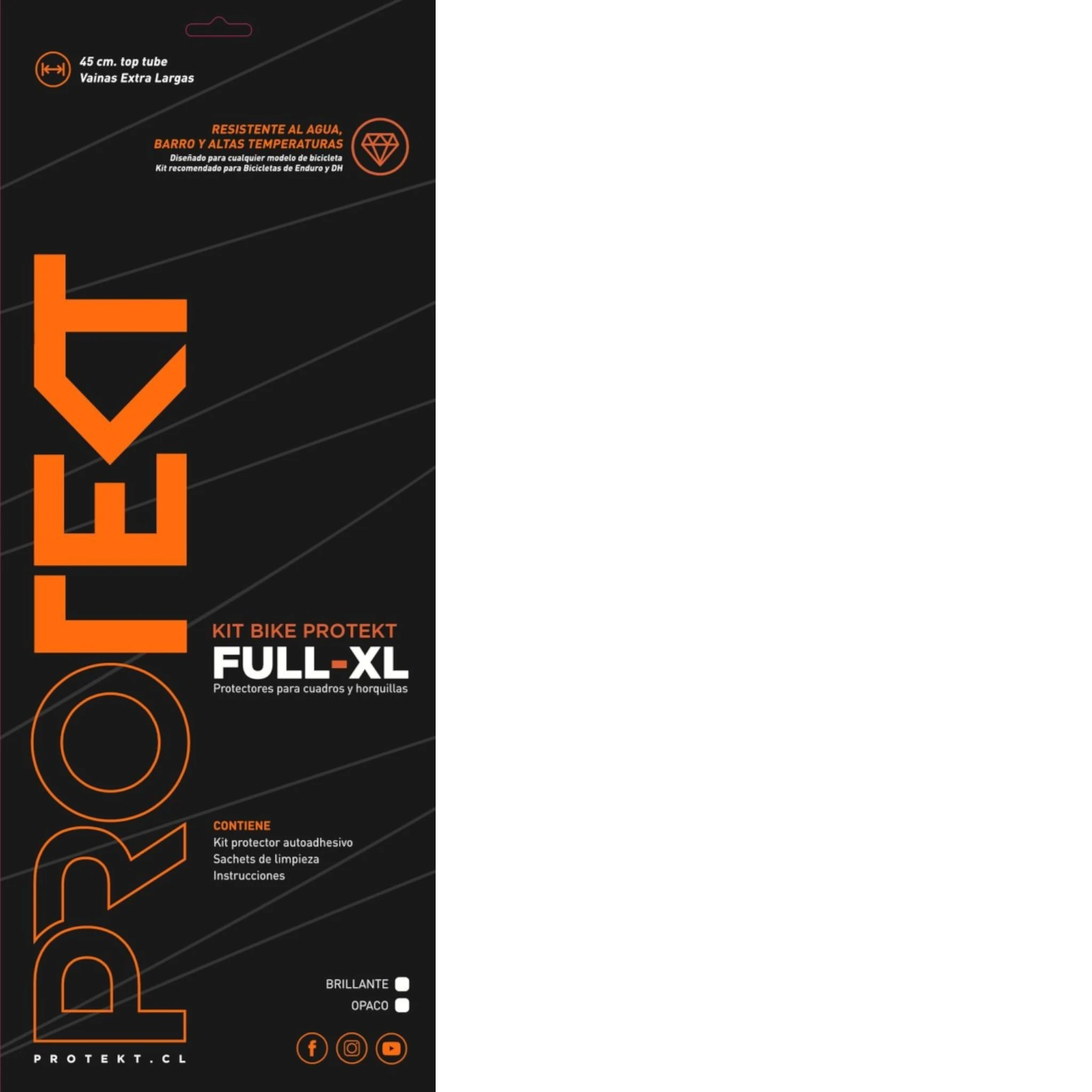 Protector de Bici Bike Protekt Full XL, Brillante