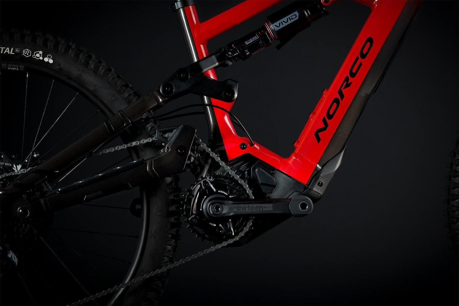E-BIKE NORCO RANGE VLT A1 Mullet, Red