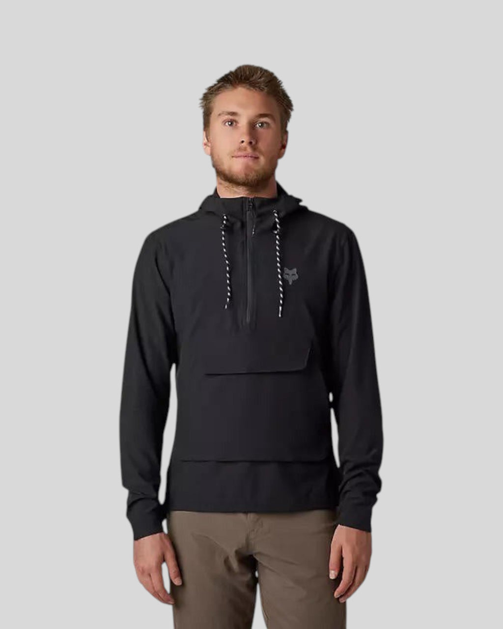 Chaqueta Cortaviento FOX Ranger con Gorro, negro