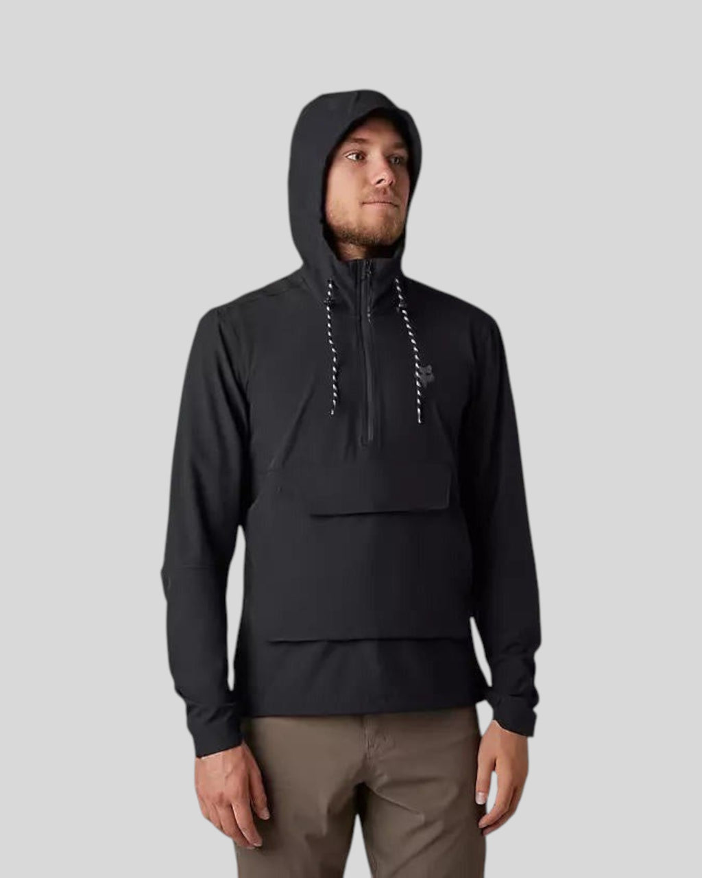 Chaqueta Cortaviento FOX Ranger con Gorro, negro