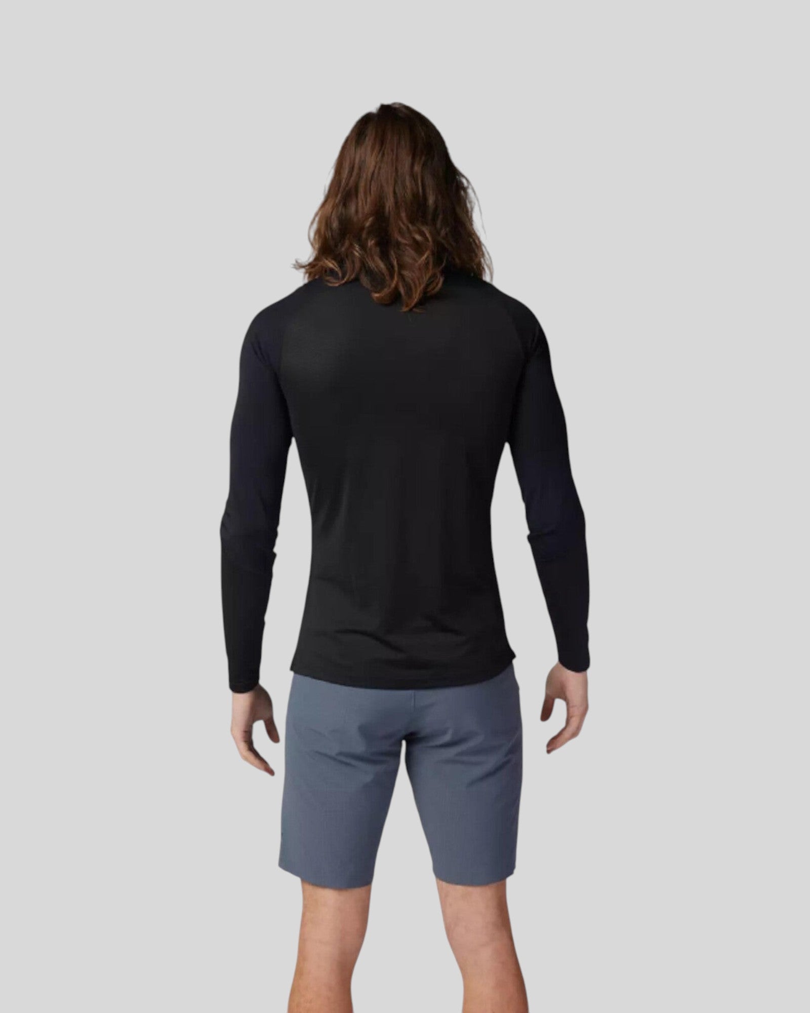 Jersey FOX Flexair Ascent Manga Larga, Negro