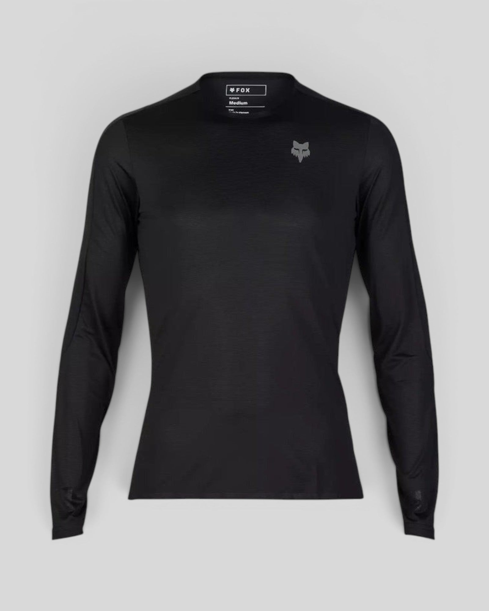 Jersey FOX Flexair Ascent Manga Larga, Negro