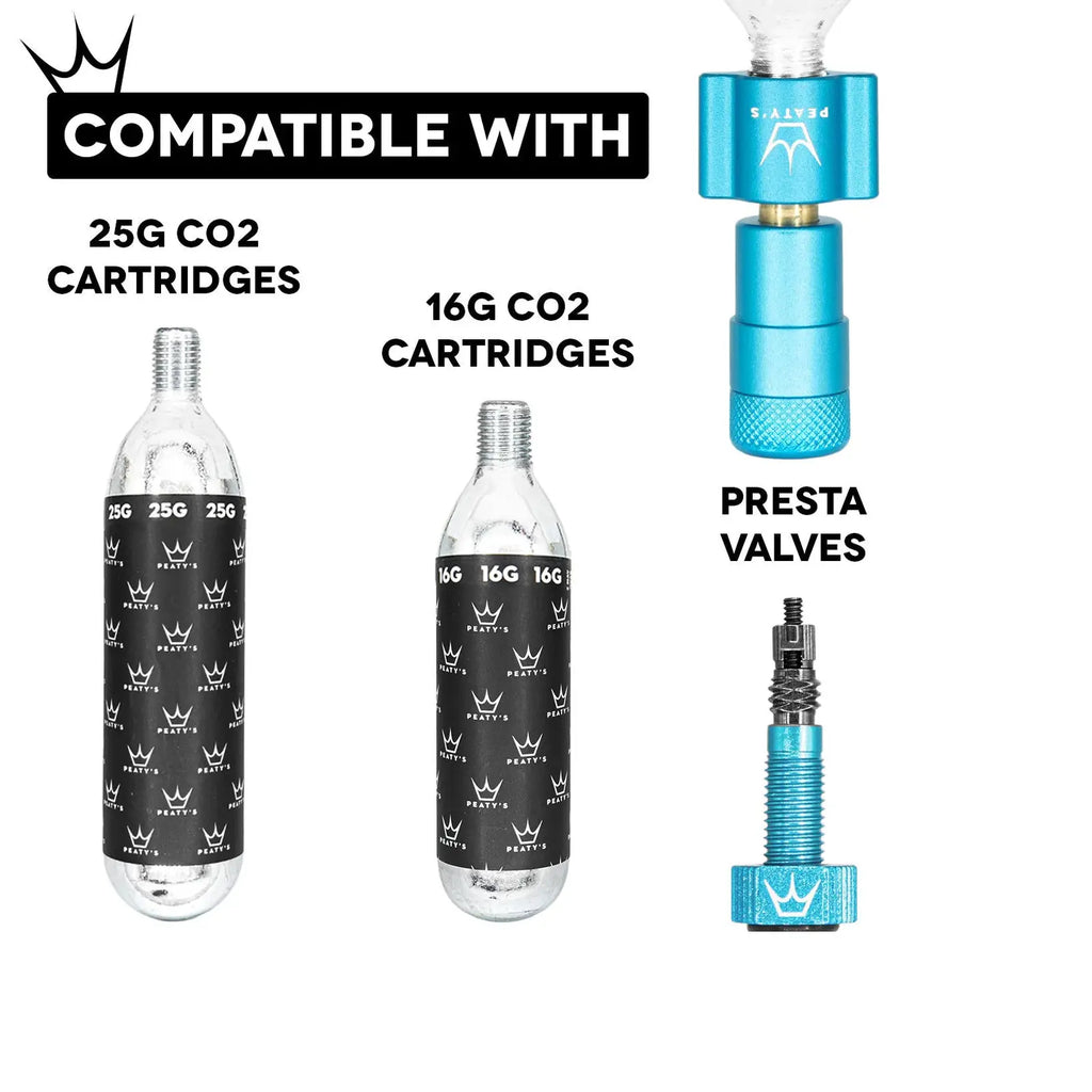 Kit Inflador PEATYS CO2 25G SILVER