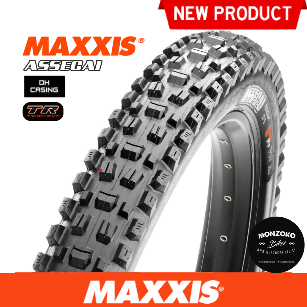 PACK PAR Maxxis Assegai 29 x 2.5, DH Casing  BIKEPARK - TR - WT - 60x2TPI