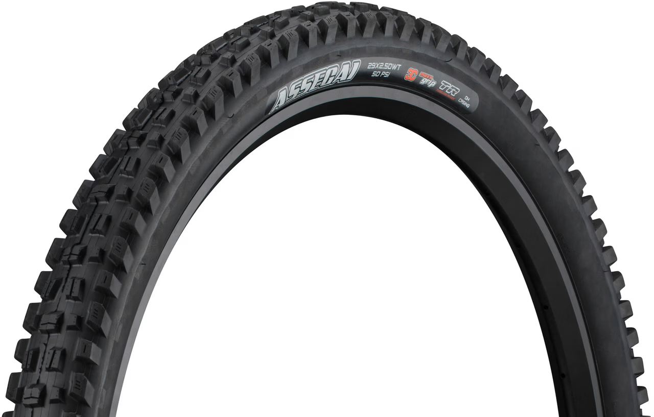 Neumático Maxxis Assegai 29 x 2.5, DH Casing, Maxxgrip, 3C - WT - TR - E50