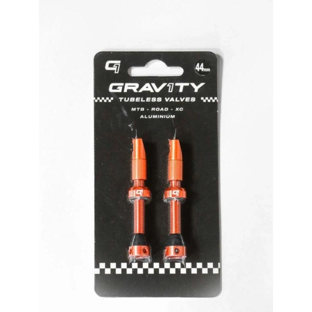 Válvula Tubeless Gravity 1 44mm, Naranja