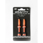 Válvula Tubeless Gravity 1 44mm, Naranja