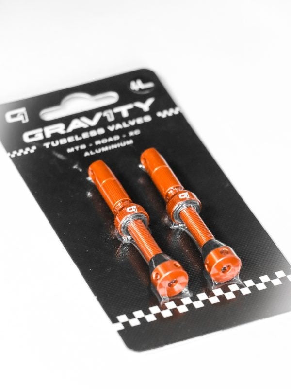 Válvula Tubeless Gravity 1 44mm, Naranja