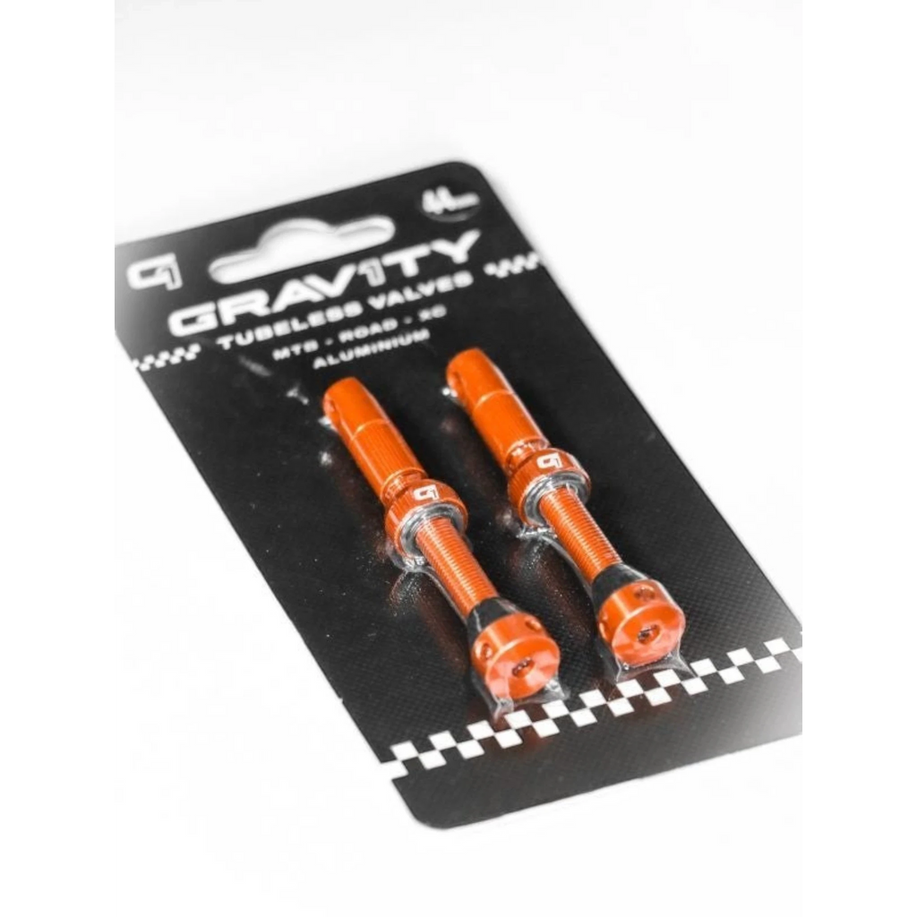 Válvula Tubeless Gravity 1 44mm, Naranja