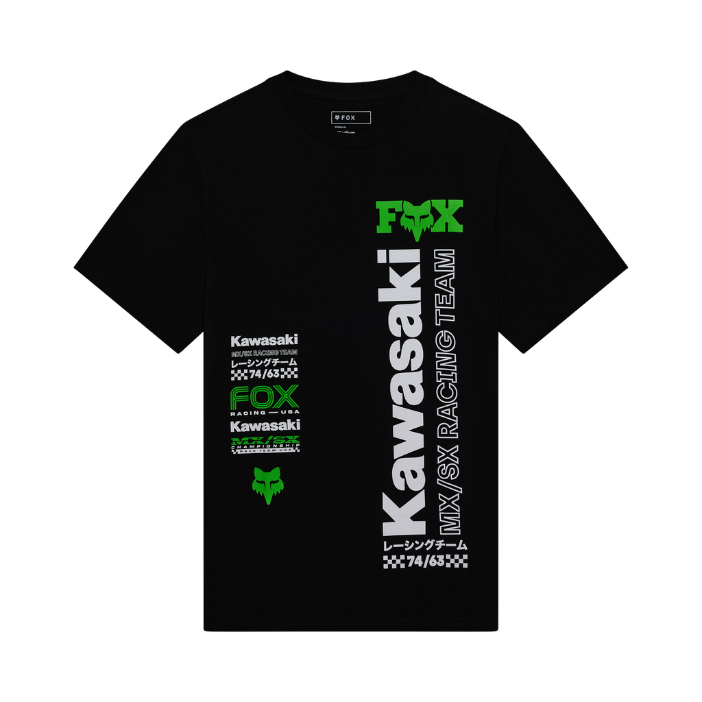 Polera Fox Racing Kawi 195 Original Tee negra, vista frontal
