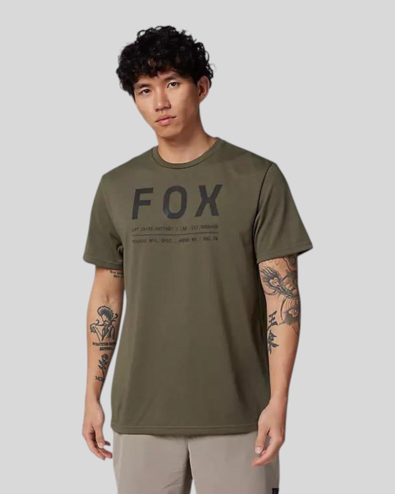 Polera FOX Lifestyle Non Stop, Verde Oliva