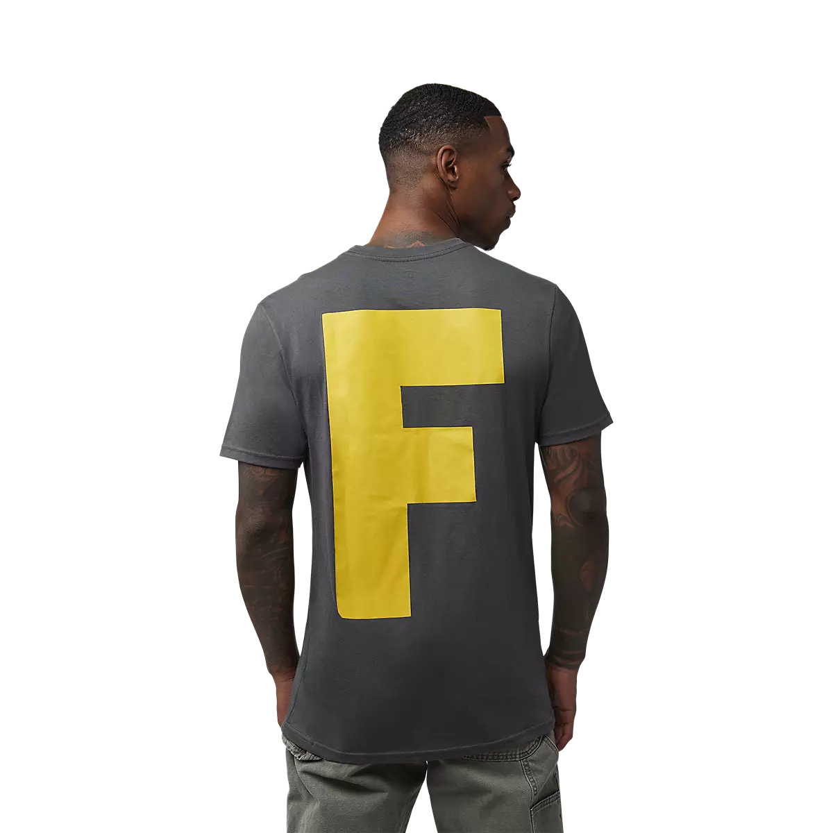 Polera FOX Lifestyle Big F Premium Tee, Gris