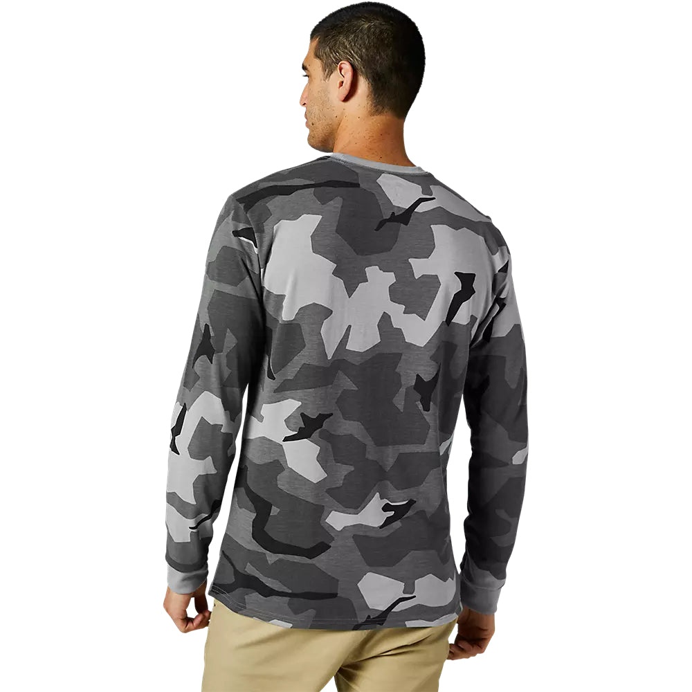 Polera FOX Lifestyle BKNR Manga Larga Camo Negro