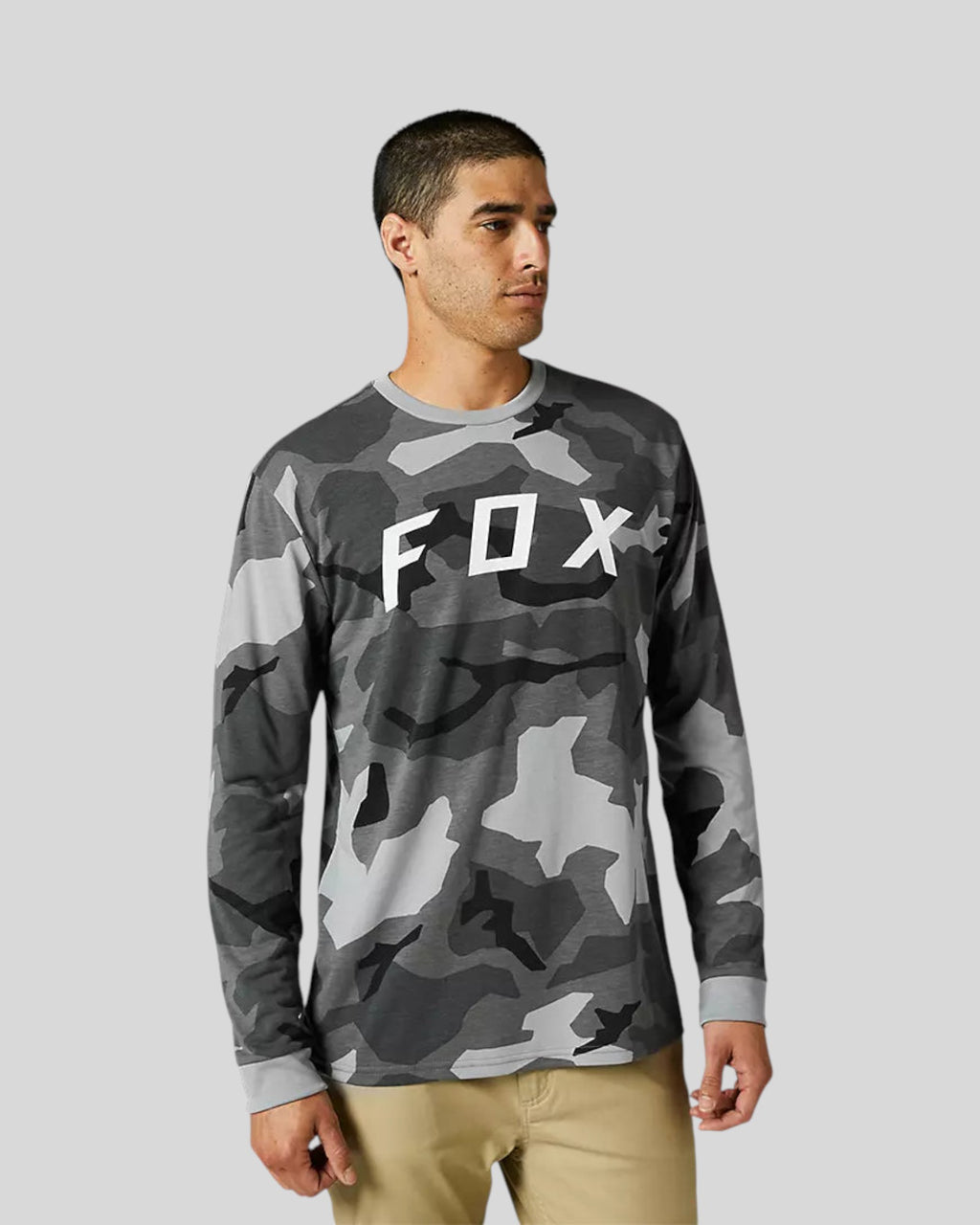 Polera FOX Lifestyle BKNR Manga Larga Camo Negro
