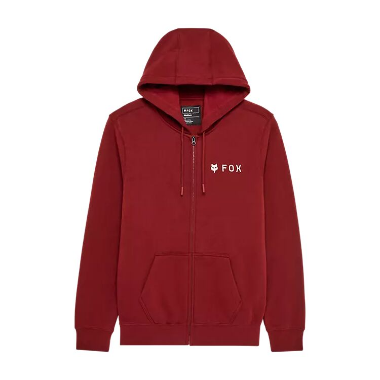 Polerón FOX Lifestyle Absolute Zip Hoodie - Burdeo