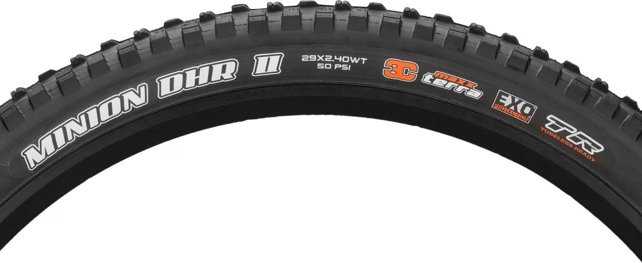 Neumático Maxxis Minion DHR II 29x2.5, DH Casing, WT, 3C, Maxxterra