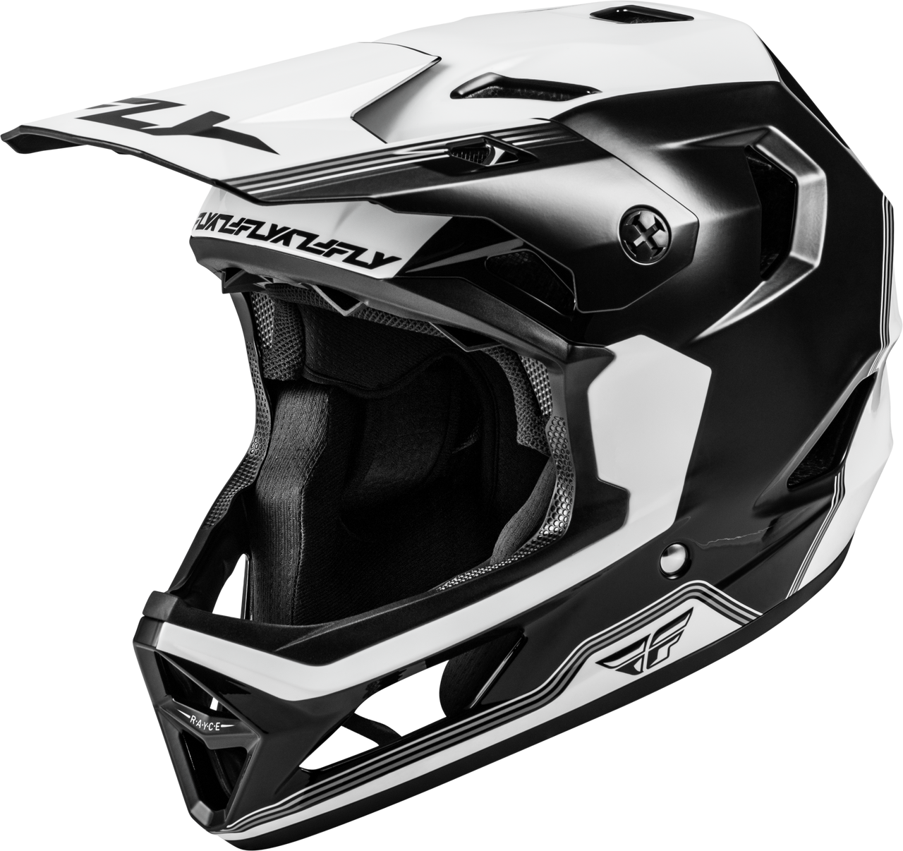 Casco Fly Racing Rayce Repeat 2026, Black/White