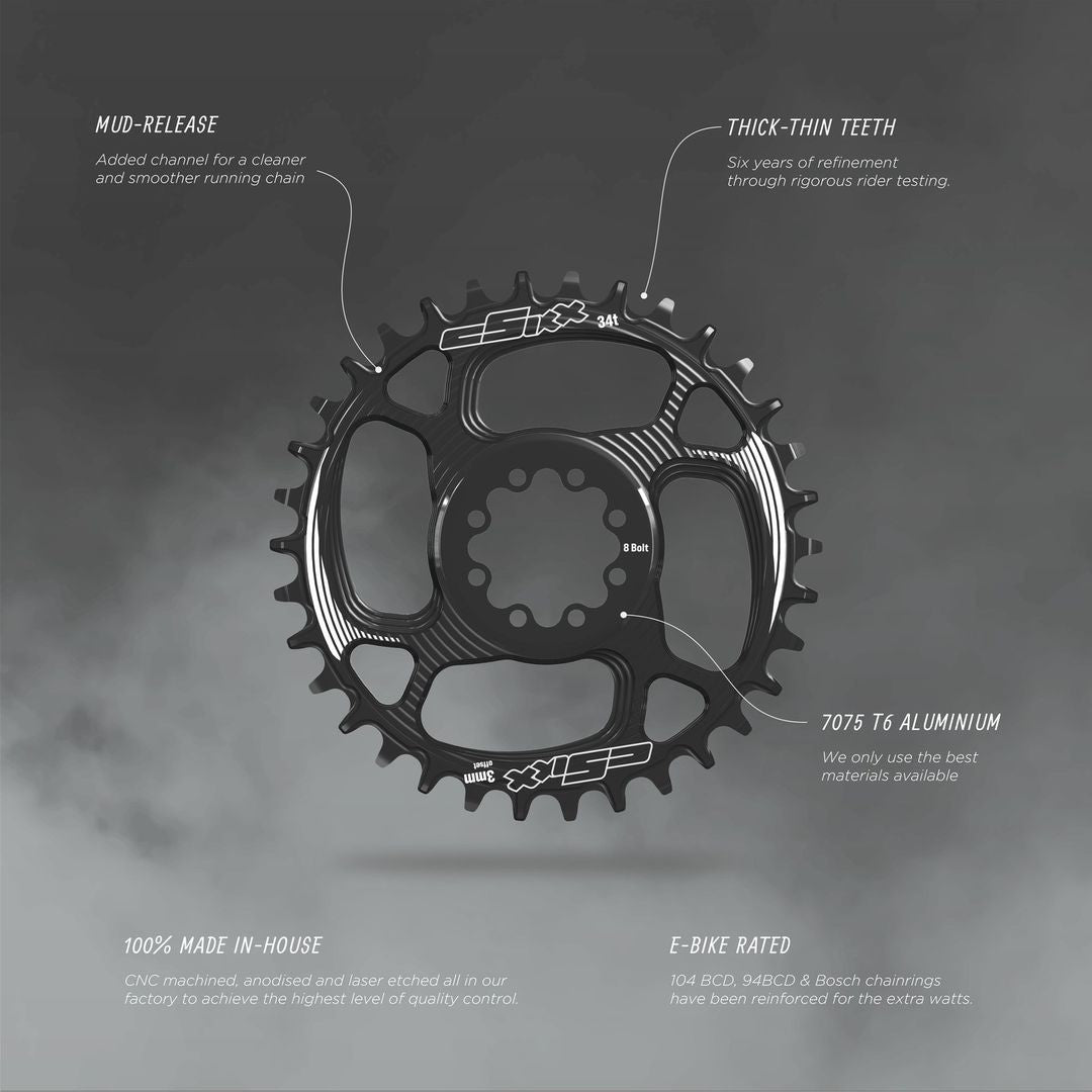 Corona CSIXX SPEEDRING Sram T-TYPE 8-Bolt, 0mm offset