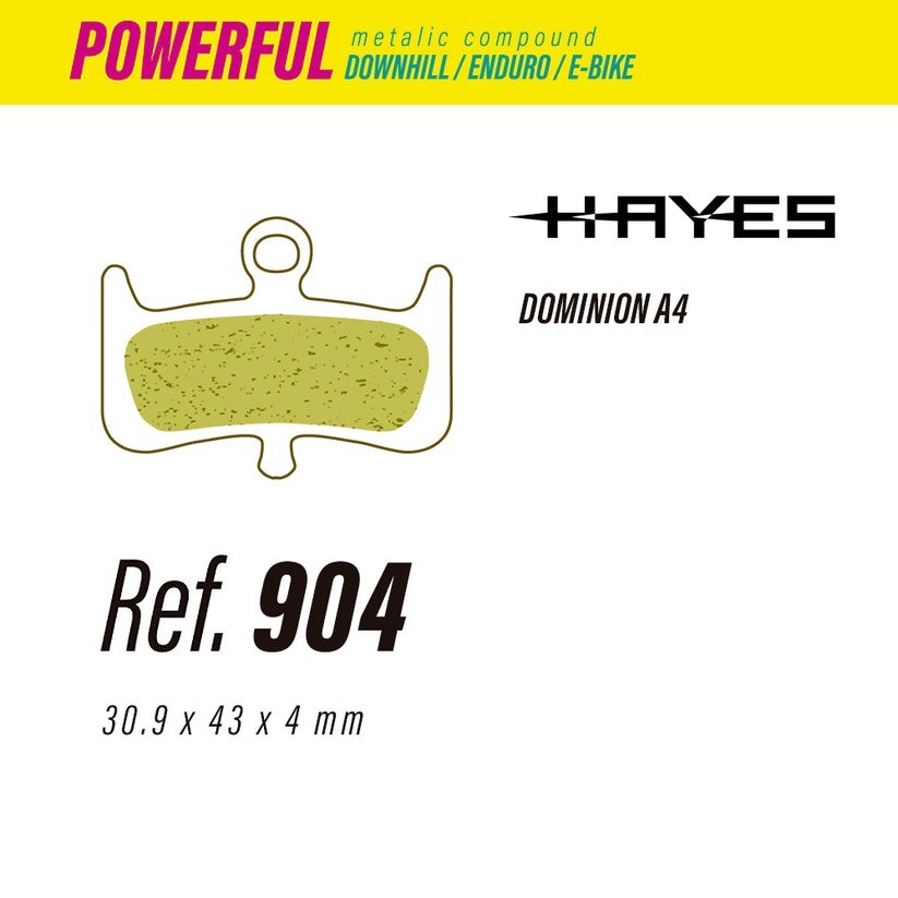 Pastillas LESS BRAKES Powerful 904 | Hayes Dominion