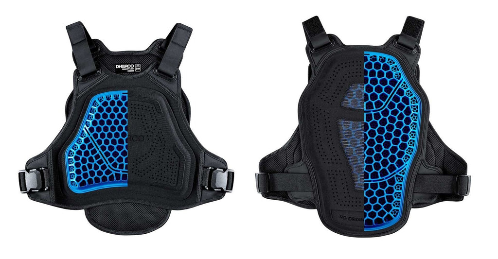 DHaRCO Gravity Vest – Chaleco protector MTB con RHEON™ para pecho y espalda