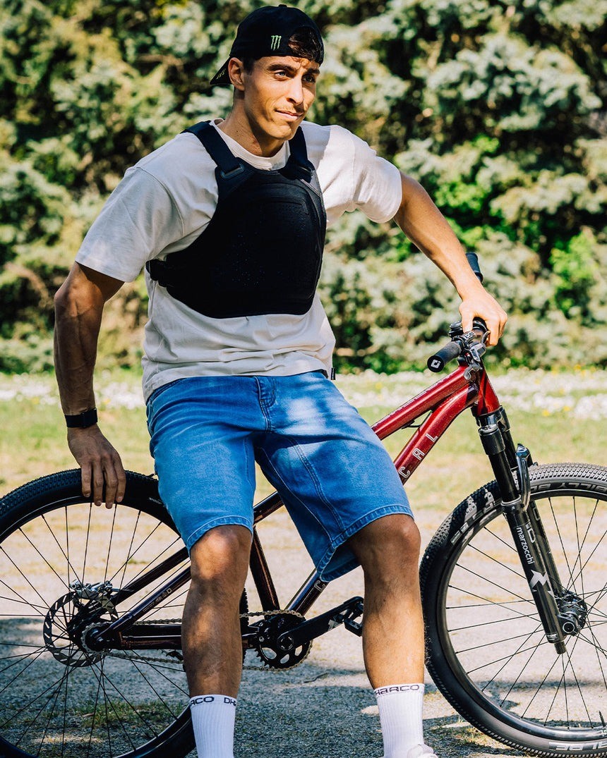 DHaRCO Gravity Vest – Chaleco protector MTB con RHEON™ para pecho y espalda