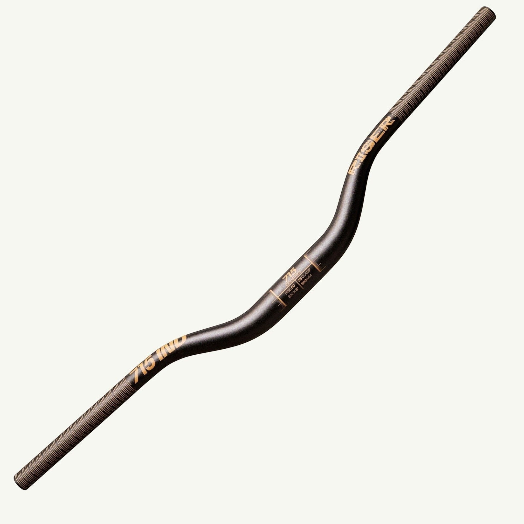 Nuevo! Manubrio 715 IND Riser 35mm Clamp, 40mm Rise, Black/Brown