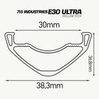 Llanta 715 IND E30 Ultra, 29, 32H, Negra