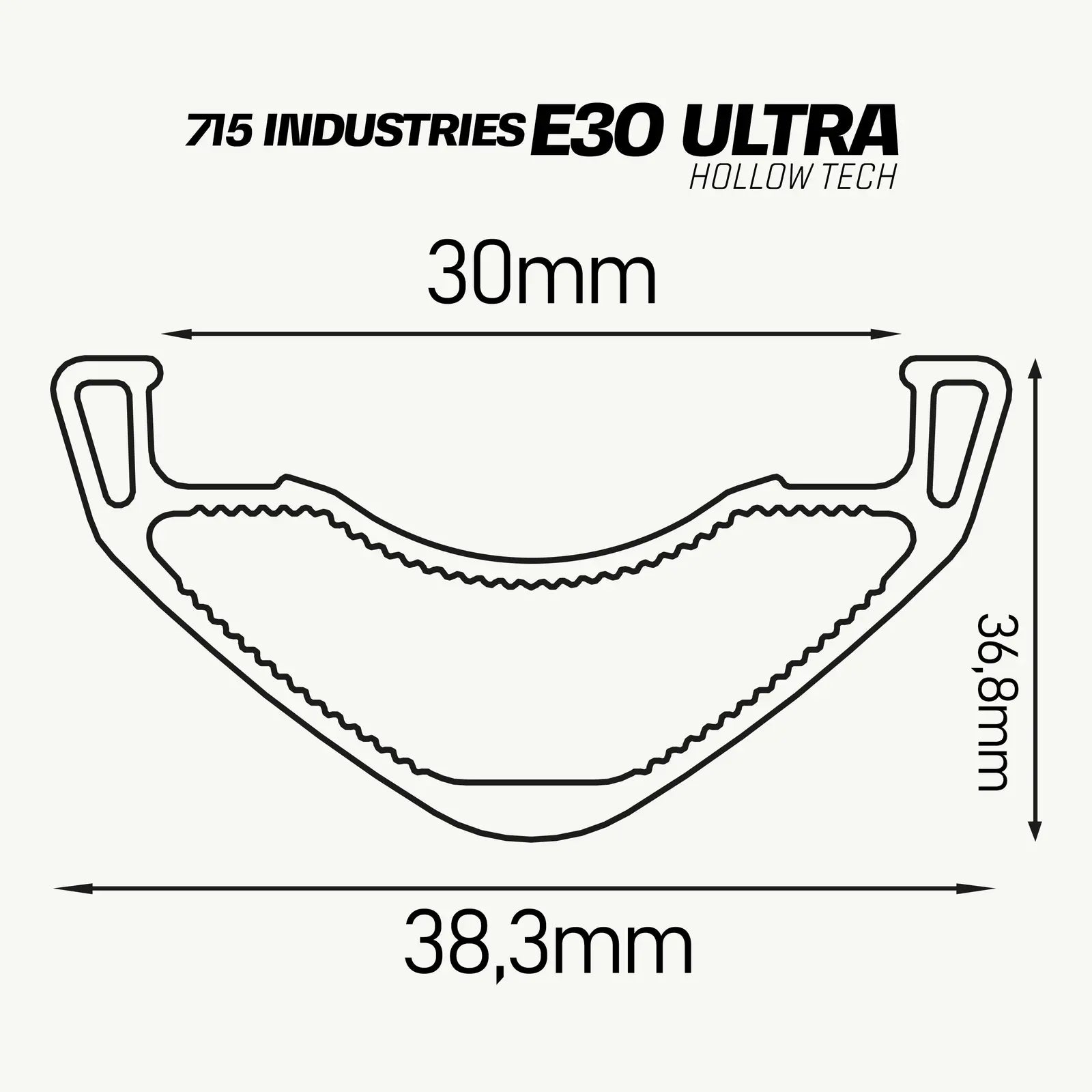 Llanta 715 IND E30 Ultra, 27.5, 32H, Negra