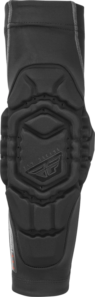 Coderas Fly Racing Barricade Lite negras con protector HDM certificado CE Nivel 1 para MTB y BMX