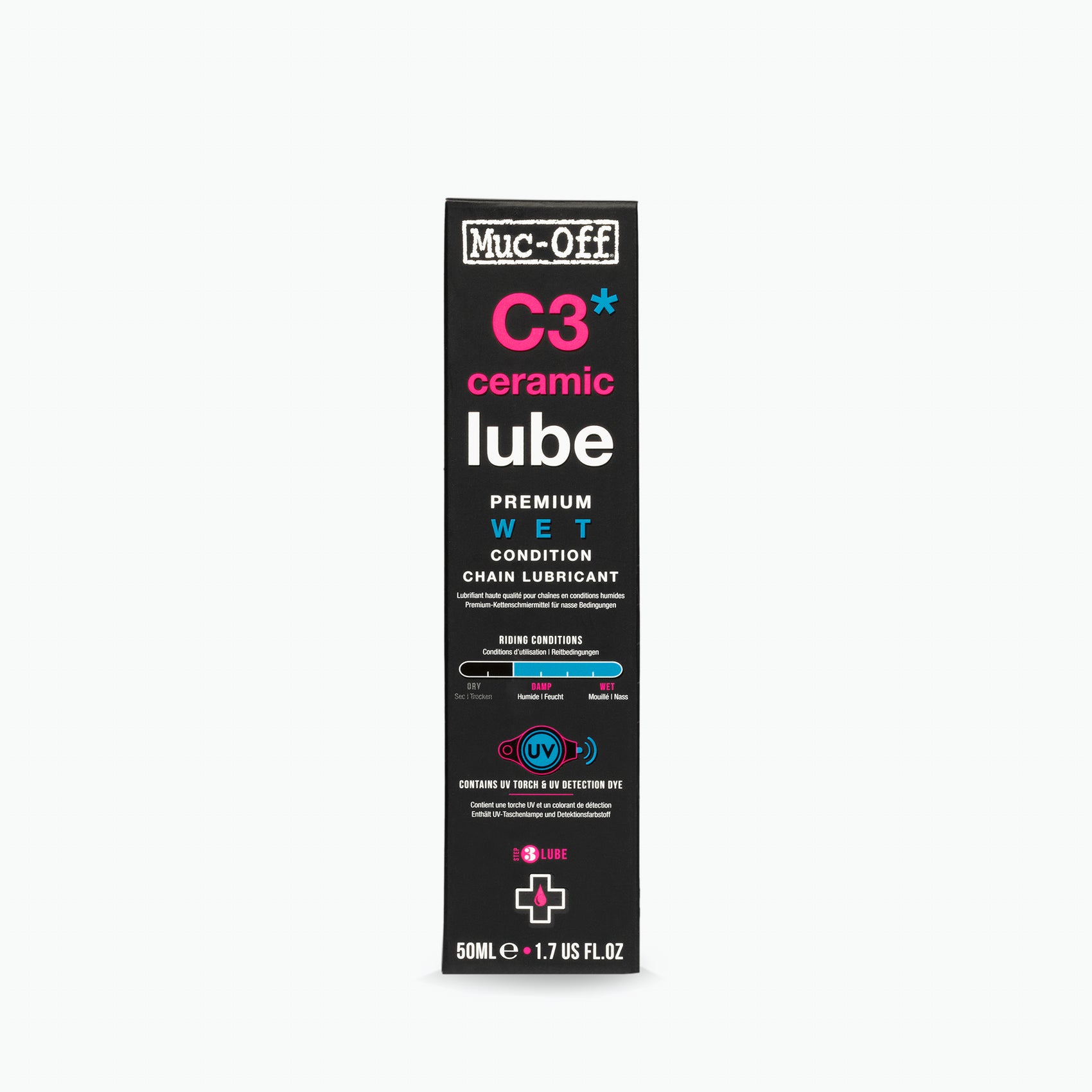 Lubricante Muc-Off C3 Cerámico Wet Lube (Húmedo) 120ml