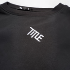 Polerón Crew Neck Title Black, detalle