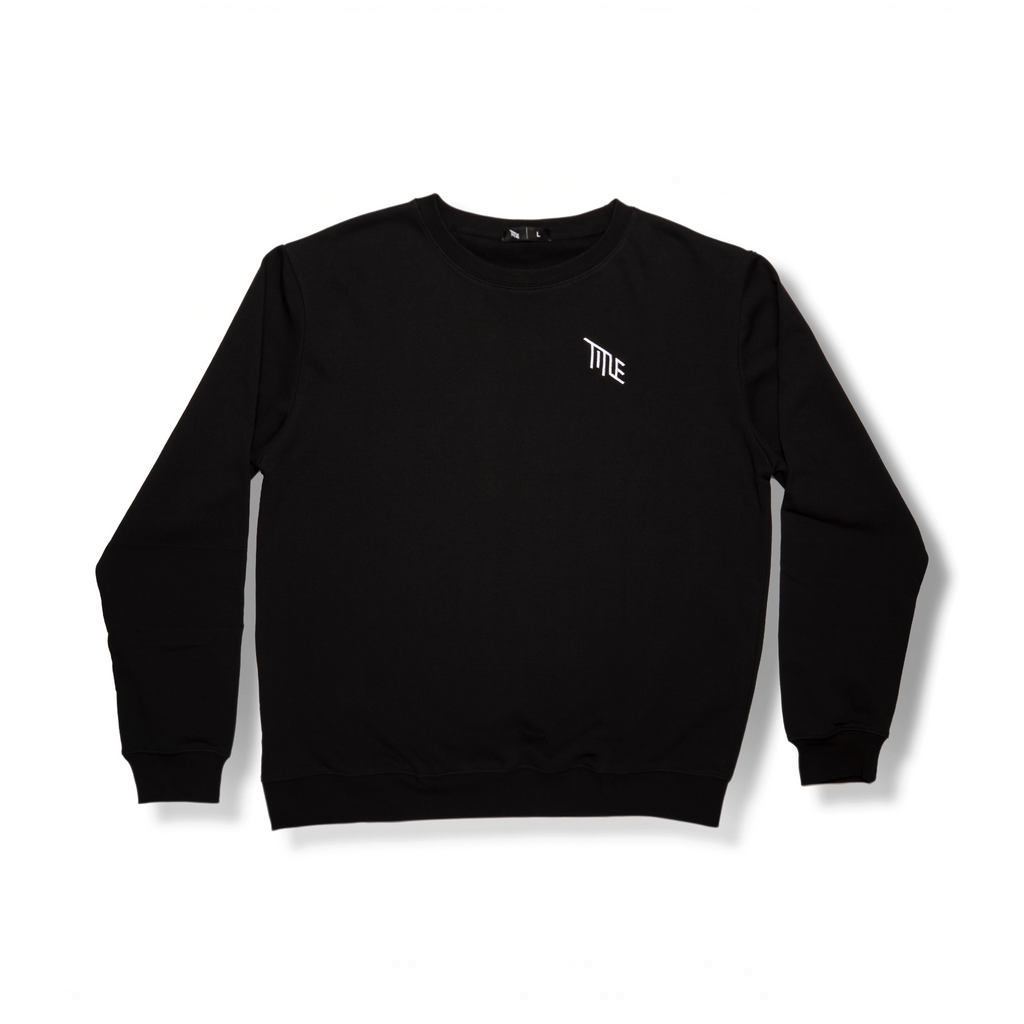 Poleron Crew Neck Title Black