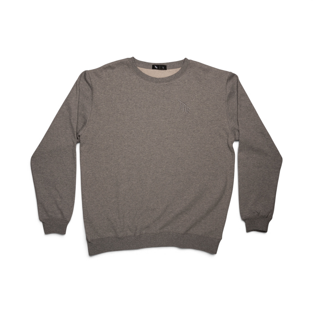 Poleron Crew Neck Title Heather Grey