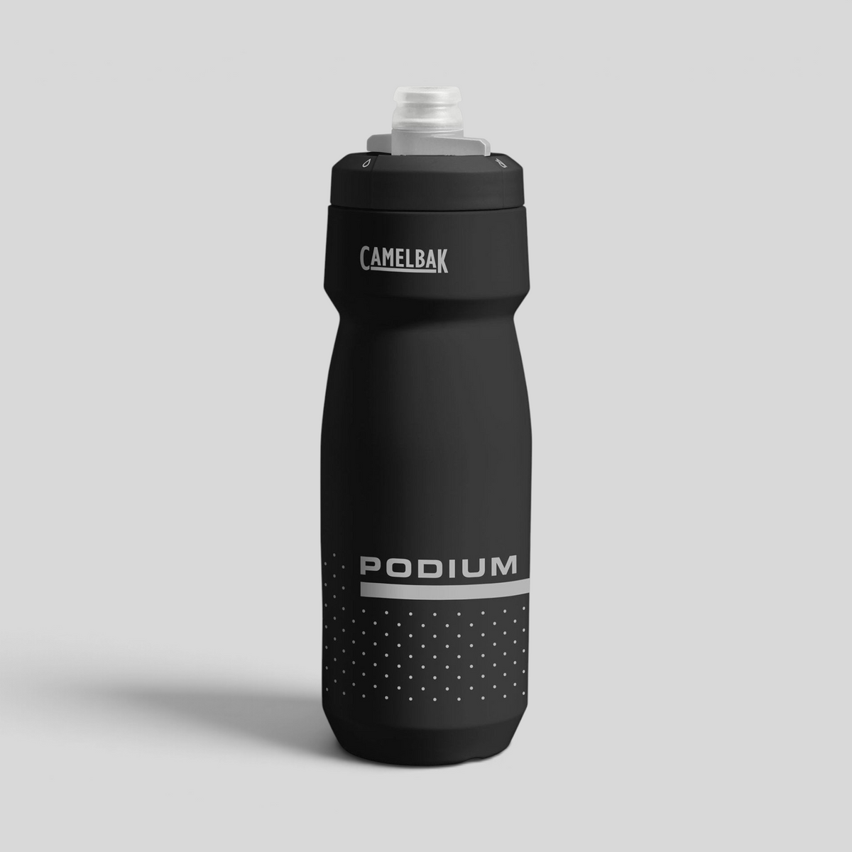 Bidón CamelBak Podium 24oz color negro con boquilla Jet Valve autosellante
