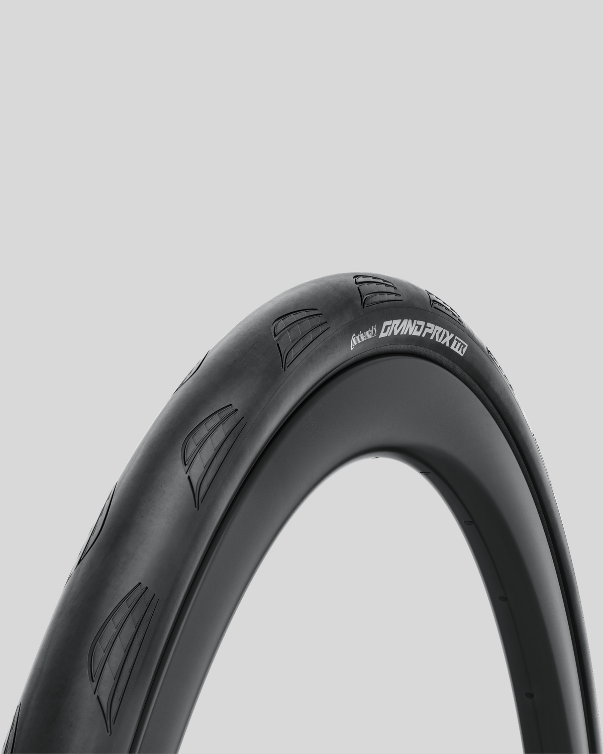Neumático Continental Grand Prix TR 700x30C negro, vista lateral del labrado