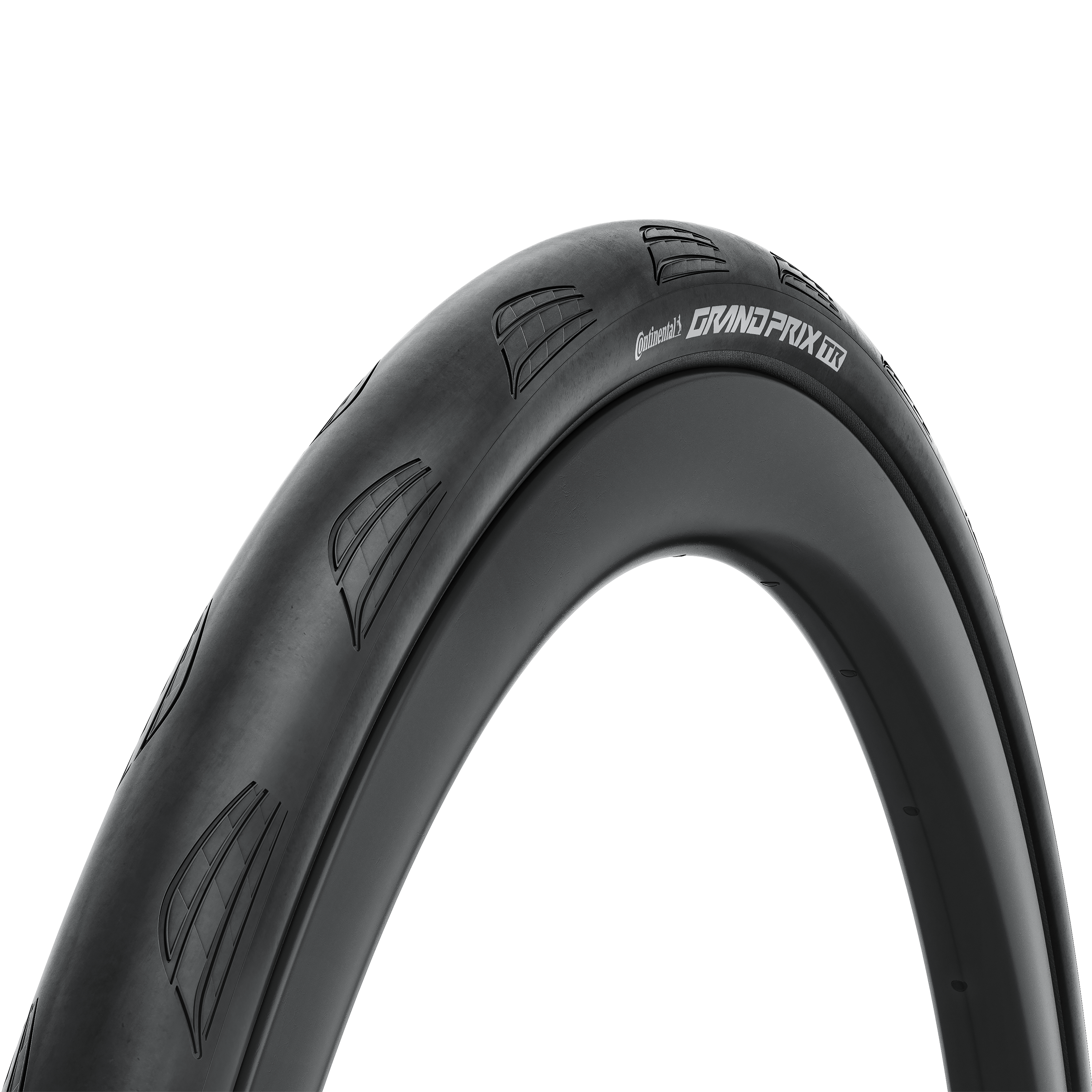 Neumático Continental Grand Prix TR 700x30C negro, vista lateral del labrado