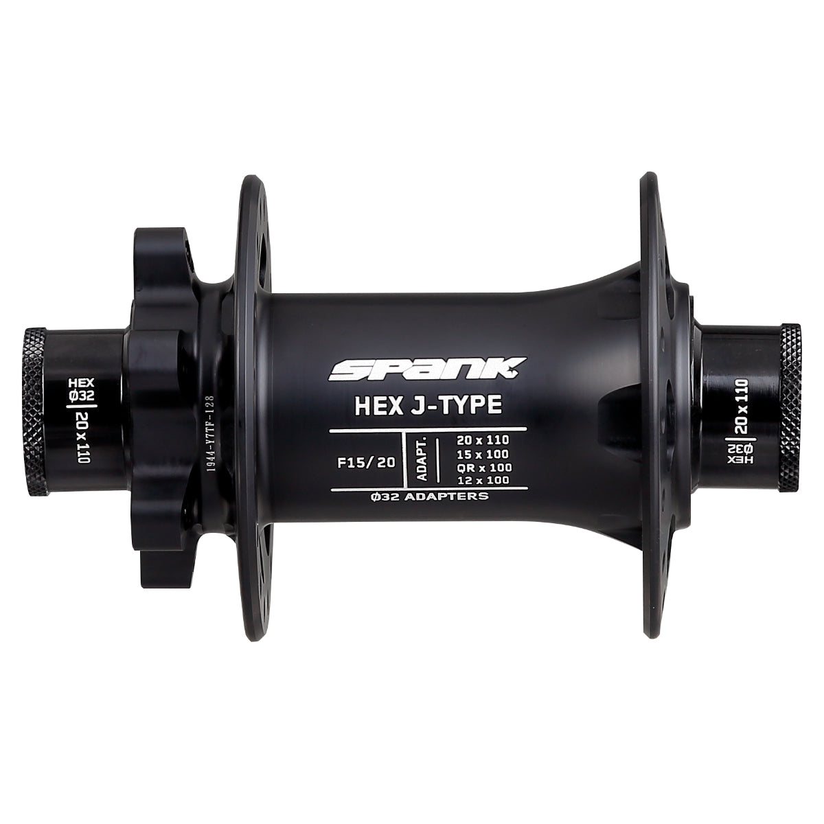 Maza Delantera SPANK HEX J-Type 32H 15/20mm Non-Boost – Black