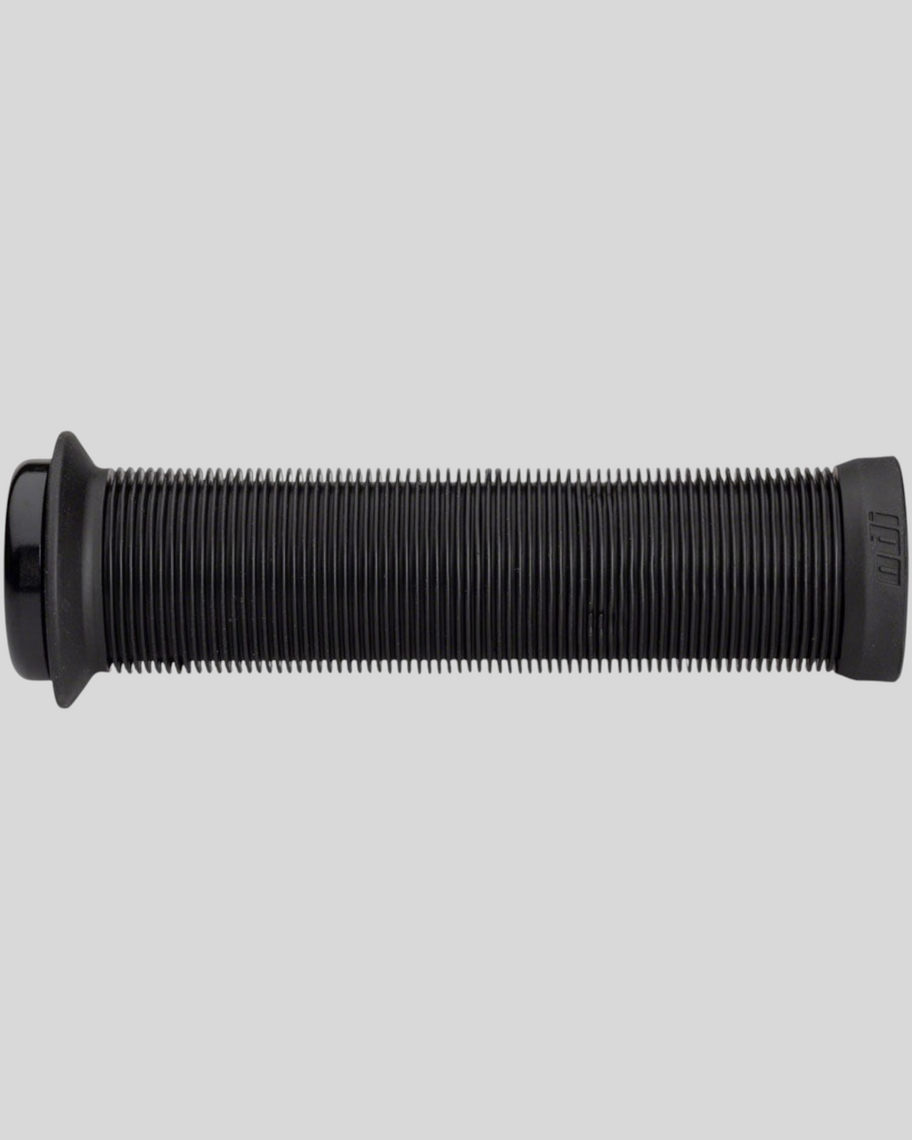 Puños de bicicleta MZ Bikes ODI Longneck Lock-On negros con diseño acanalado para mayor agarre y control en eBike