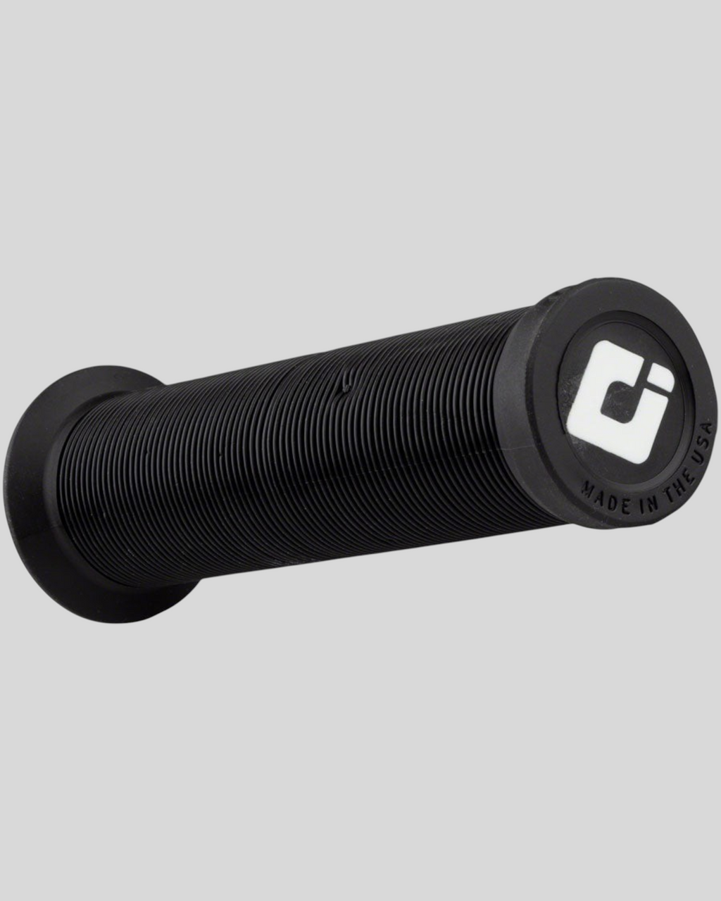 Puños MZ Bikes ODI Longneck Lock-On para eBike en color negro con diseño acanalado y sistema de bloqueo