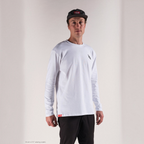 Polera Manga Larga Title Blanca