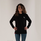 Polera Manga Larga Title Negra talla L