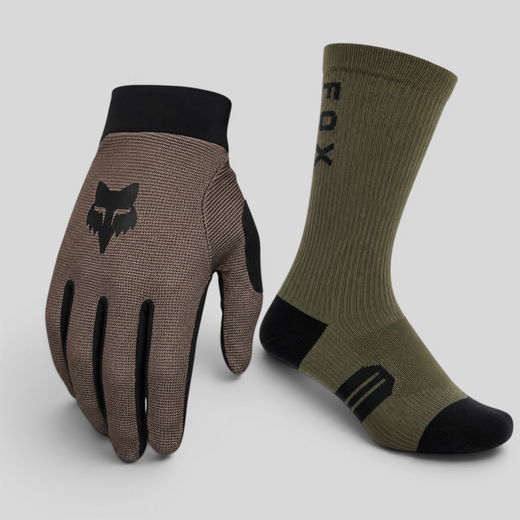 Pack Fox Ranger | Guante + Calcetines Verde Oliva