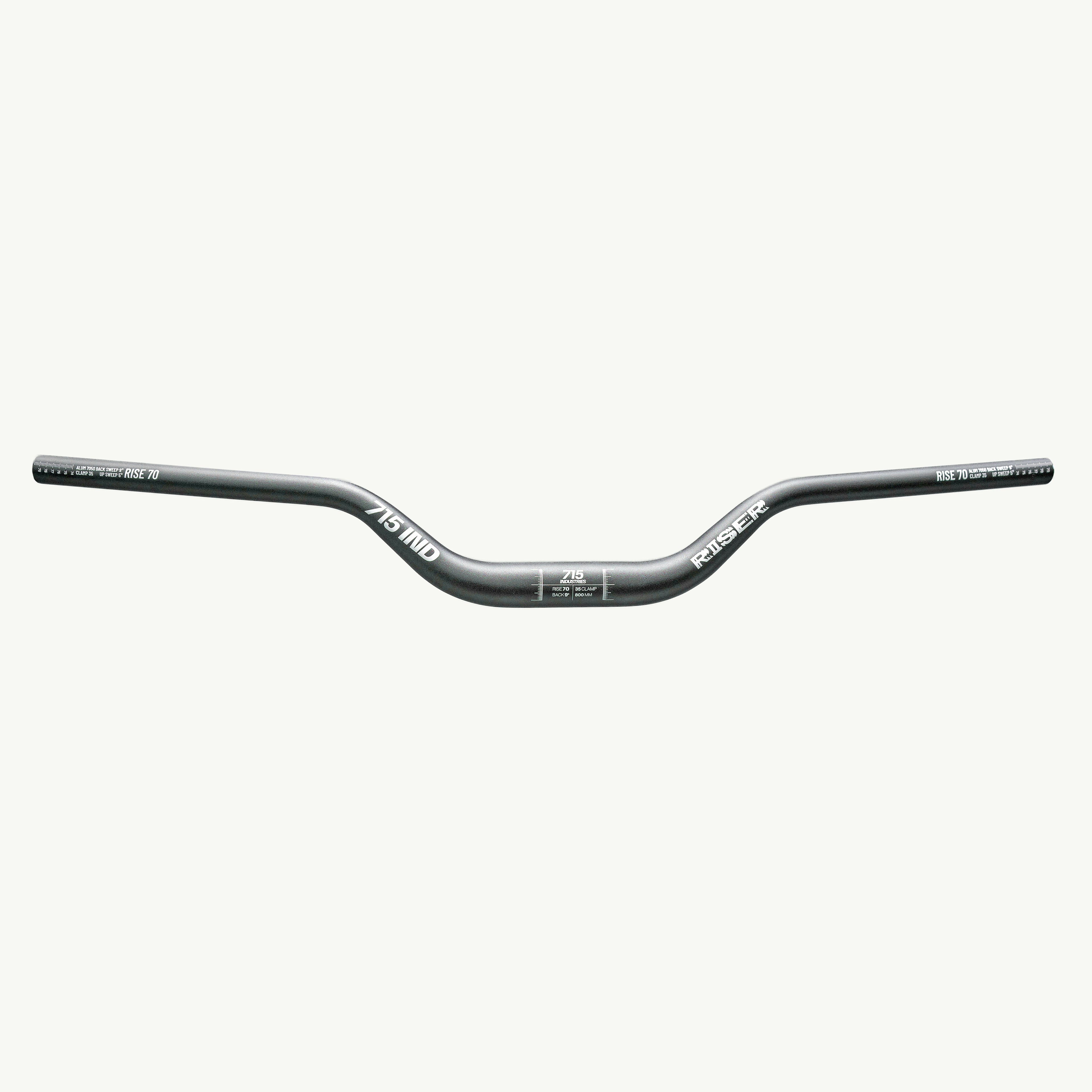 Manubrio 715 Industries Riser 35mm Clamp – Platino | Aluminio 6061 Enduro & DH