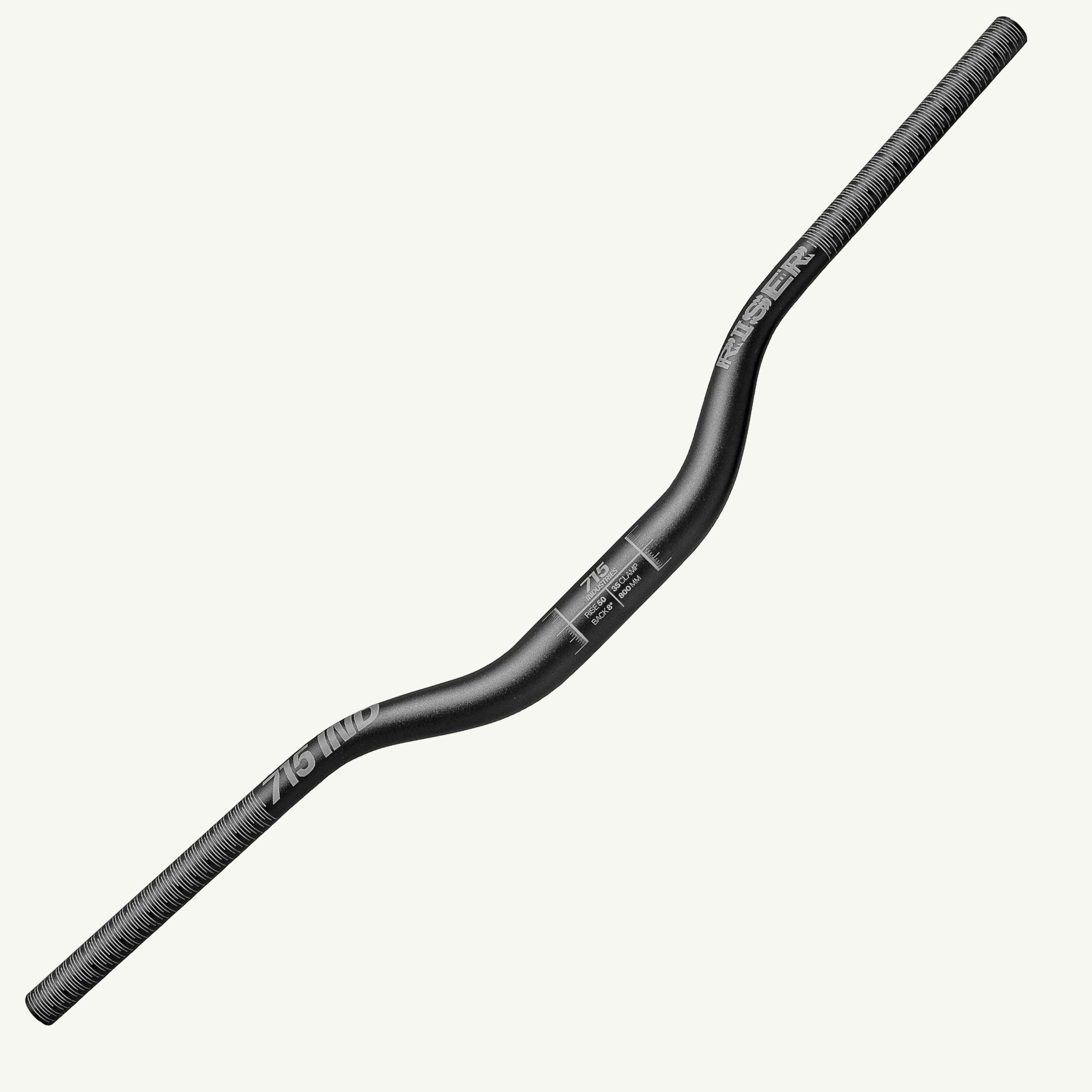 Manubrio 715 Industries Riser 35mm Clamp – Black/Grey | Aluminio 6061 Enduro & DH