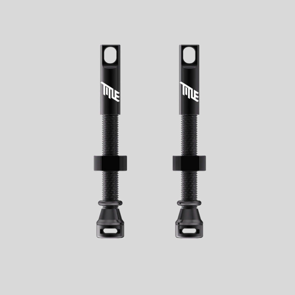 Title MTB Válvula Tubeless Presta Doble Ducto 44mm – Negro
