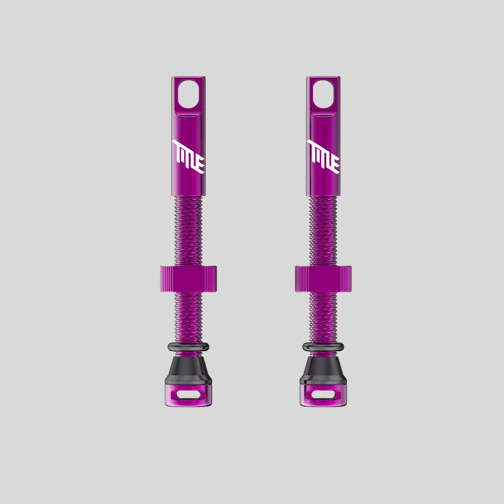 Title MTB Válvula Tubeless Presta Doble Ducto 44mm – Morado