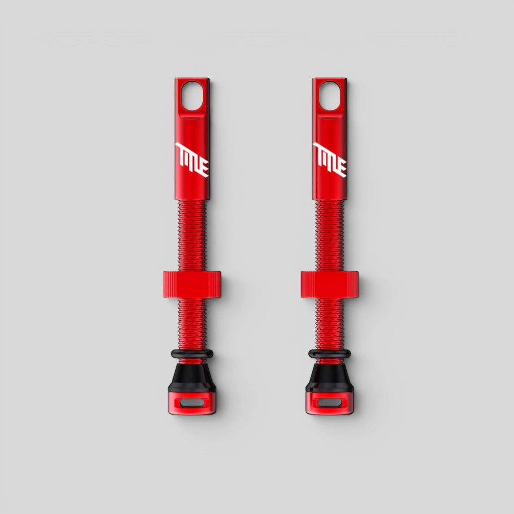 Title MTB Válvula Tubeless Presta Doble Ducto 44mm – Rojo