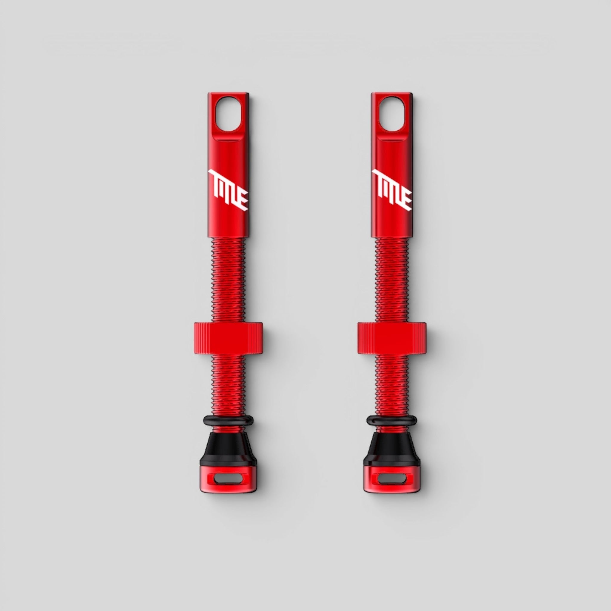 Title MTB Válvula Tubeless Presta Doble Ducto 44mm – Rojo