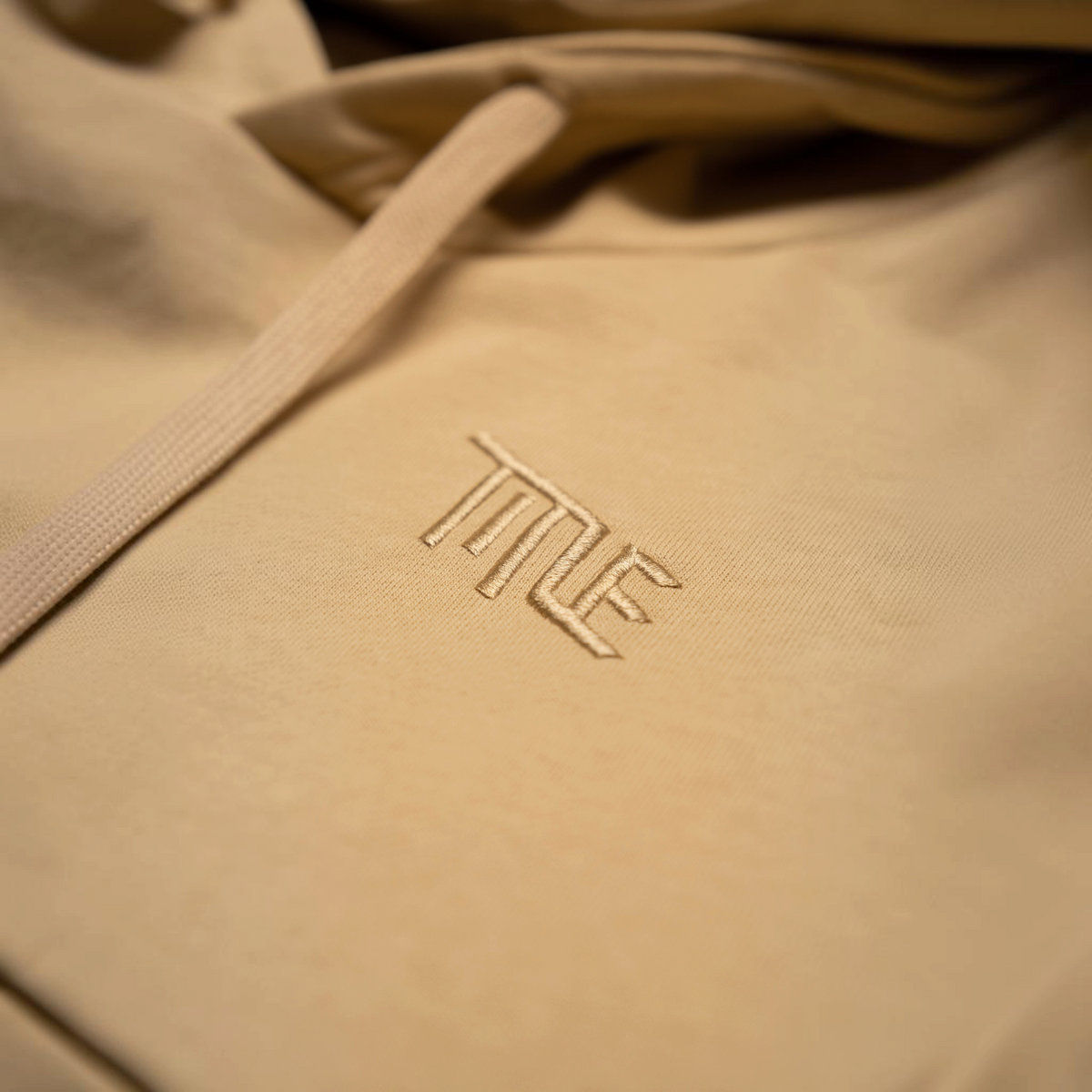 Poleron Hoodie Title Faded Yellow - detalle